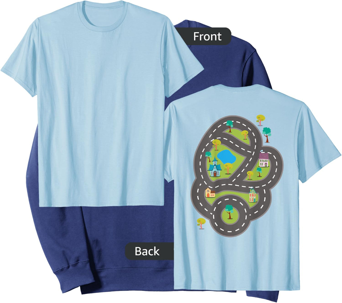 Roads on Back for Kids to Drive Toy Cars Sweatshirt - Sweatshirt | Navy