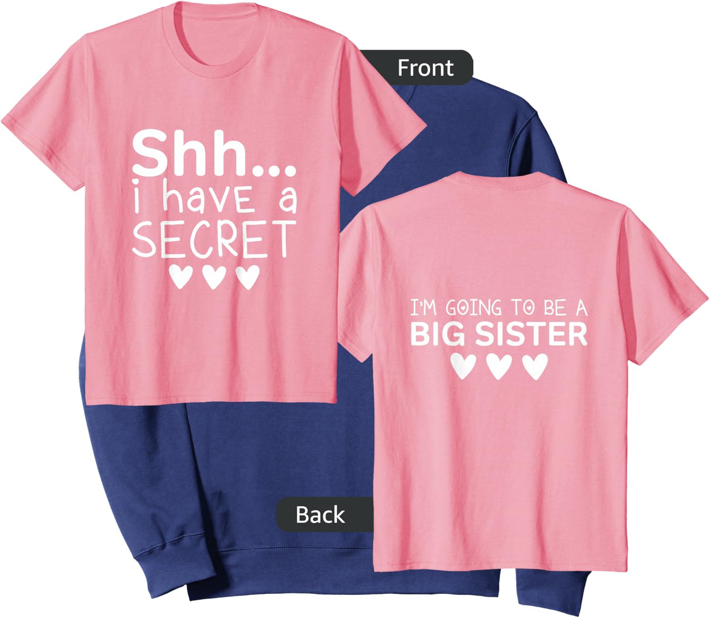 Kids I Have A Secret Big Sister Future Big Sister for Toddler Sweatshirt - Sweatshirt | Navy