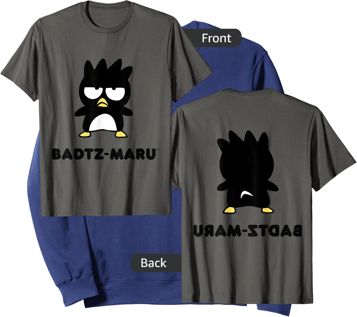 Badtz-Maru Character Front and Back Sweatshirt - Sweatshirt | Navy