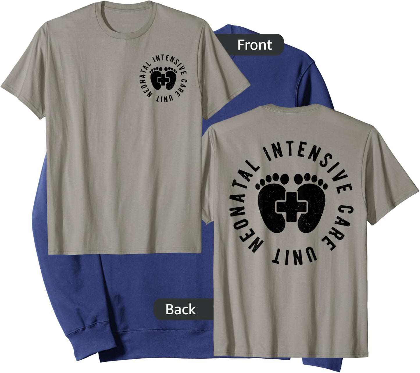 Neonatal Intensive Care Unit NICU Nurse Appreciation 2 Sided Sweatshirt - Sweatshirt | Navy