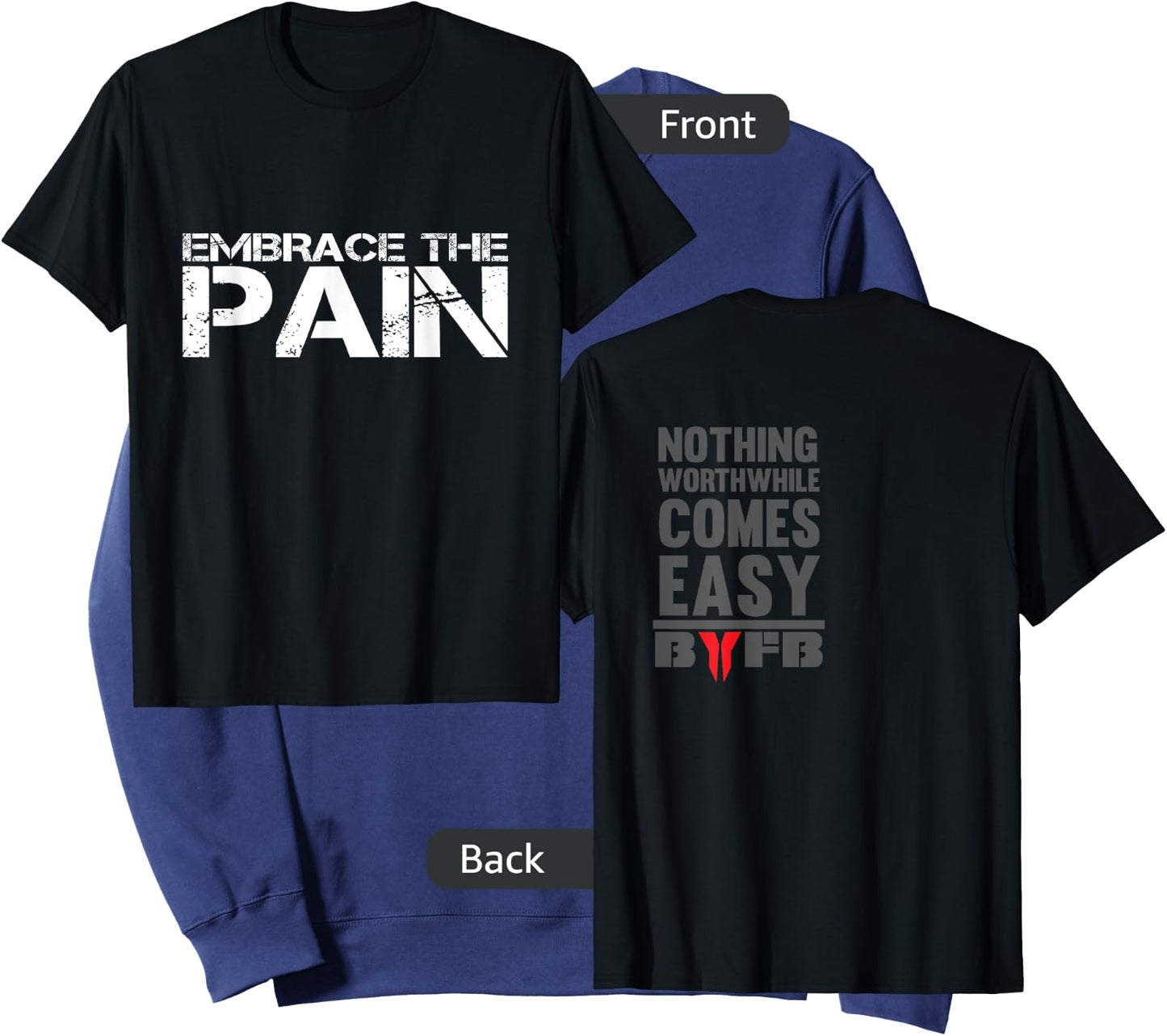 Embrace The Pain Nothing Worthwhile Comes Easy Sweatshirt - Sweatshirt | Navy