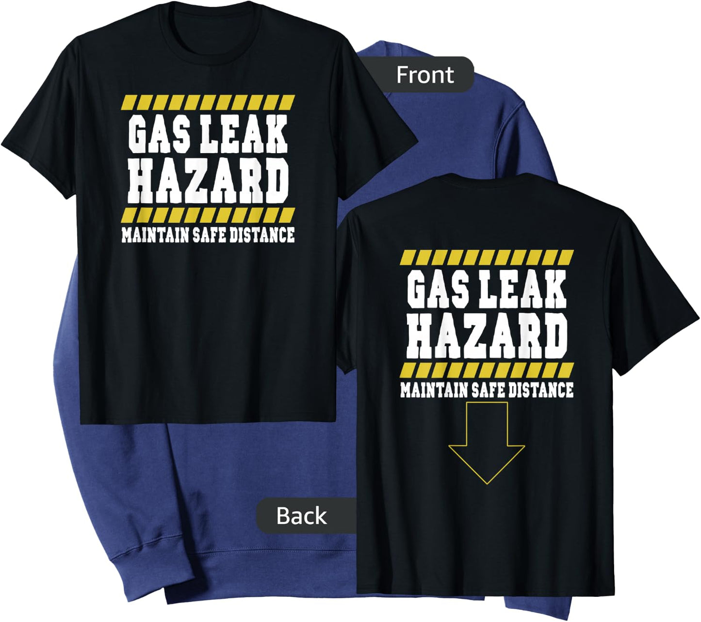 Gas Leak Hazard Maintain Safe Distance Sweatshirt - Sweatshirt | Navy
