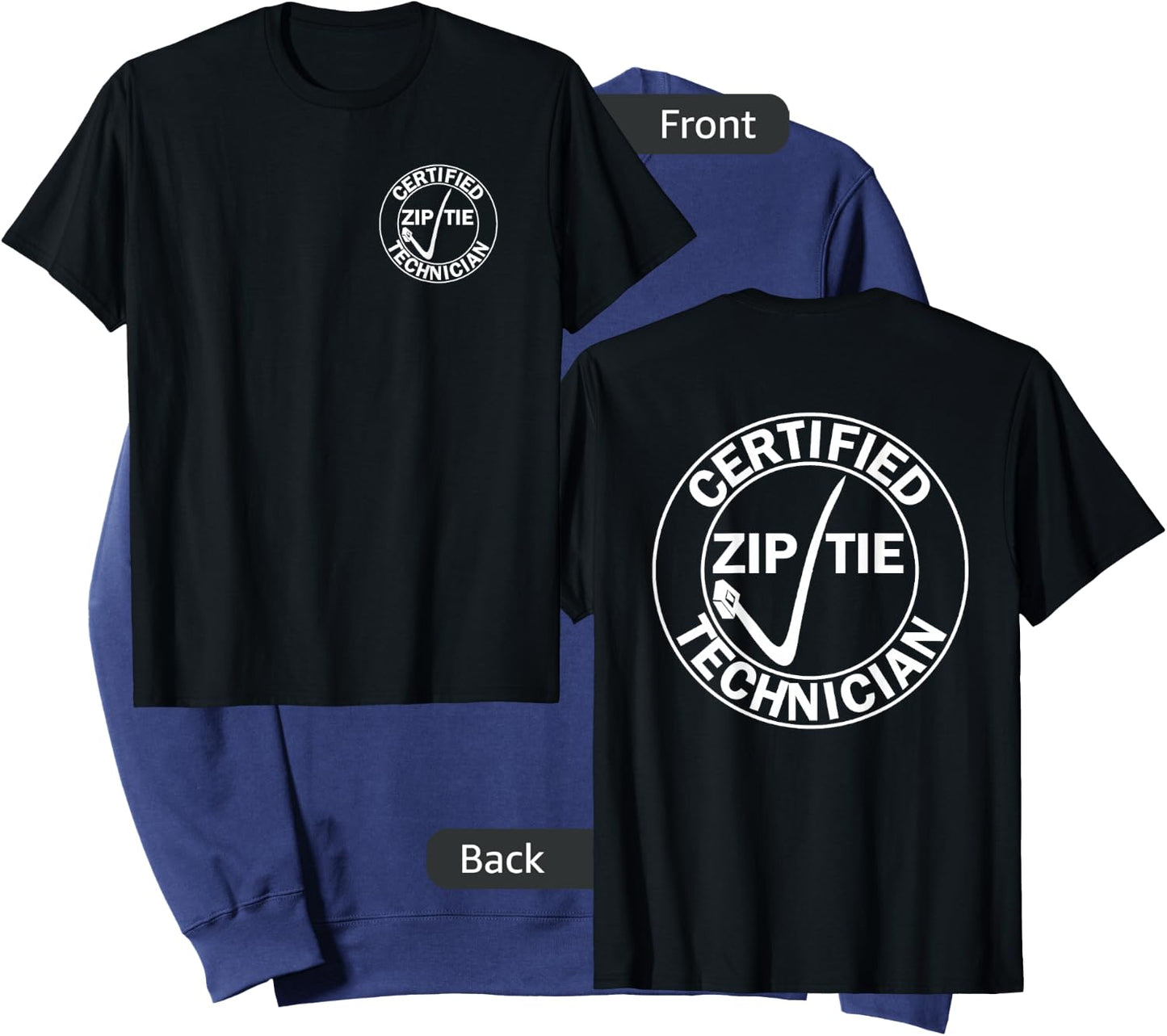 Men's Drifter - Certified zip tie technician XL Navy Sweatshirt - Sweatshirt | Navy