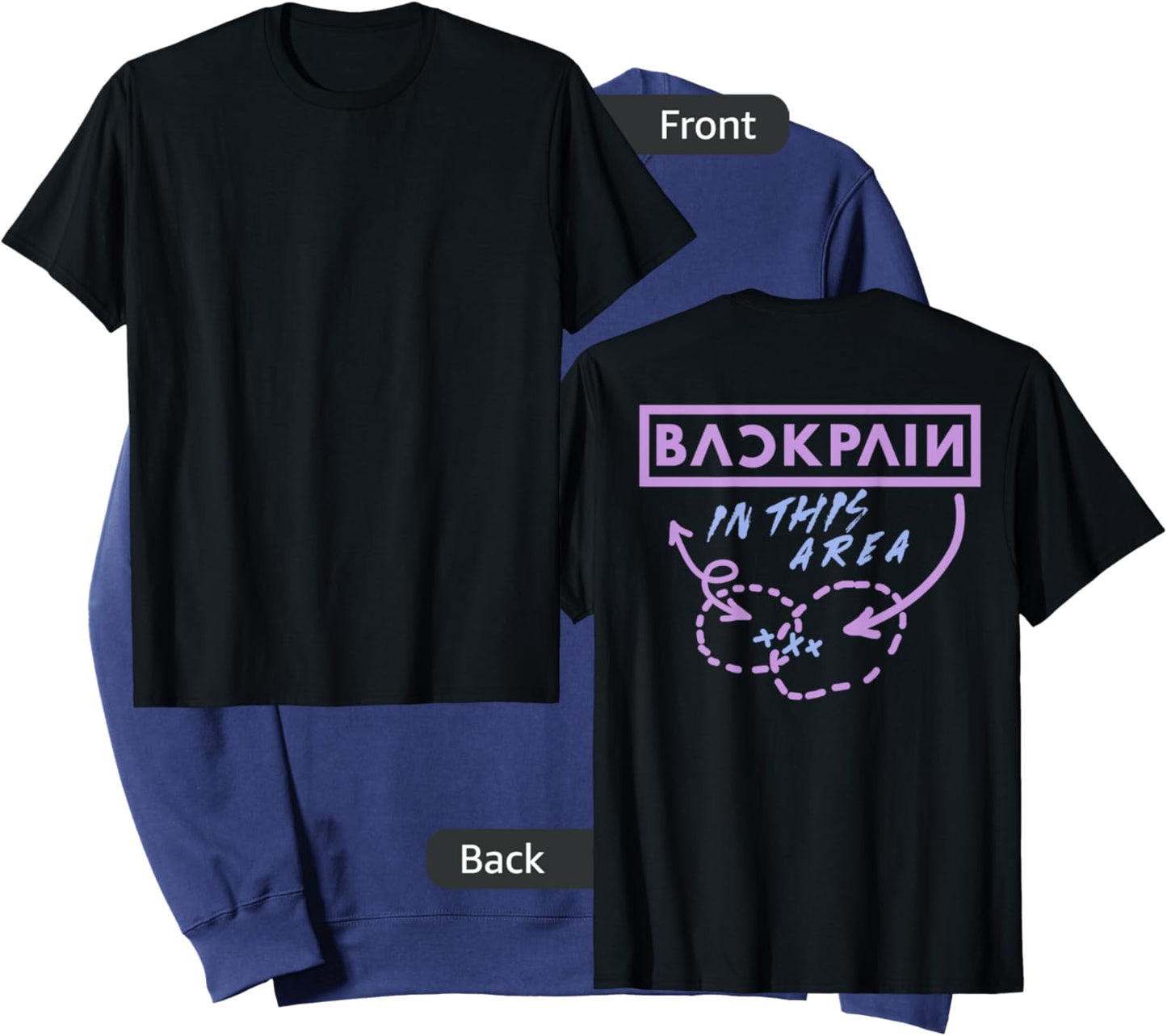Back Pain In This Area (on back) Sweatshirt - Sweatshirt | Navy