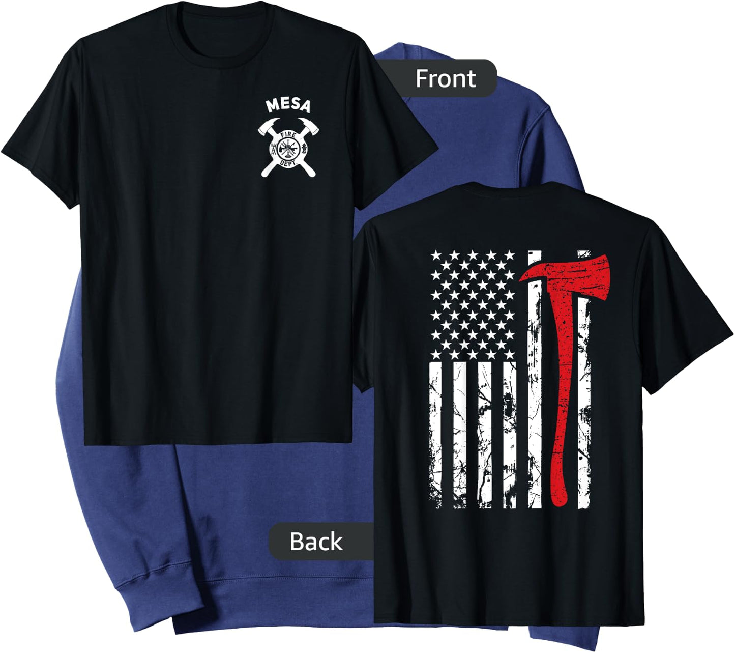 City Of Mesa Fire Department Arizona Firefighter Sweatshirt - Sweatshirt | Navy