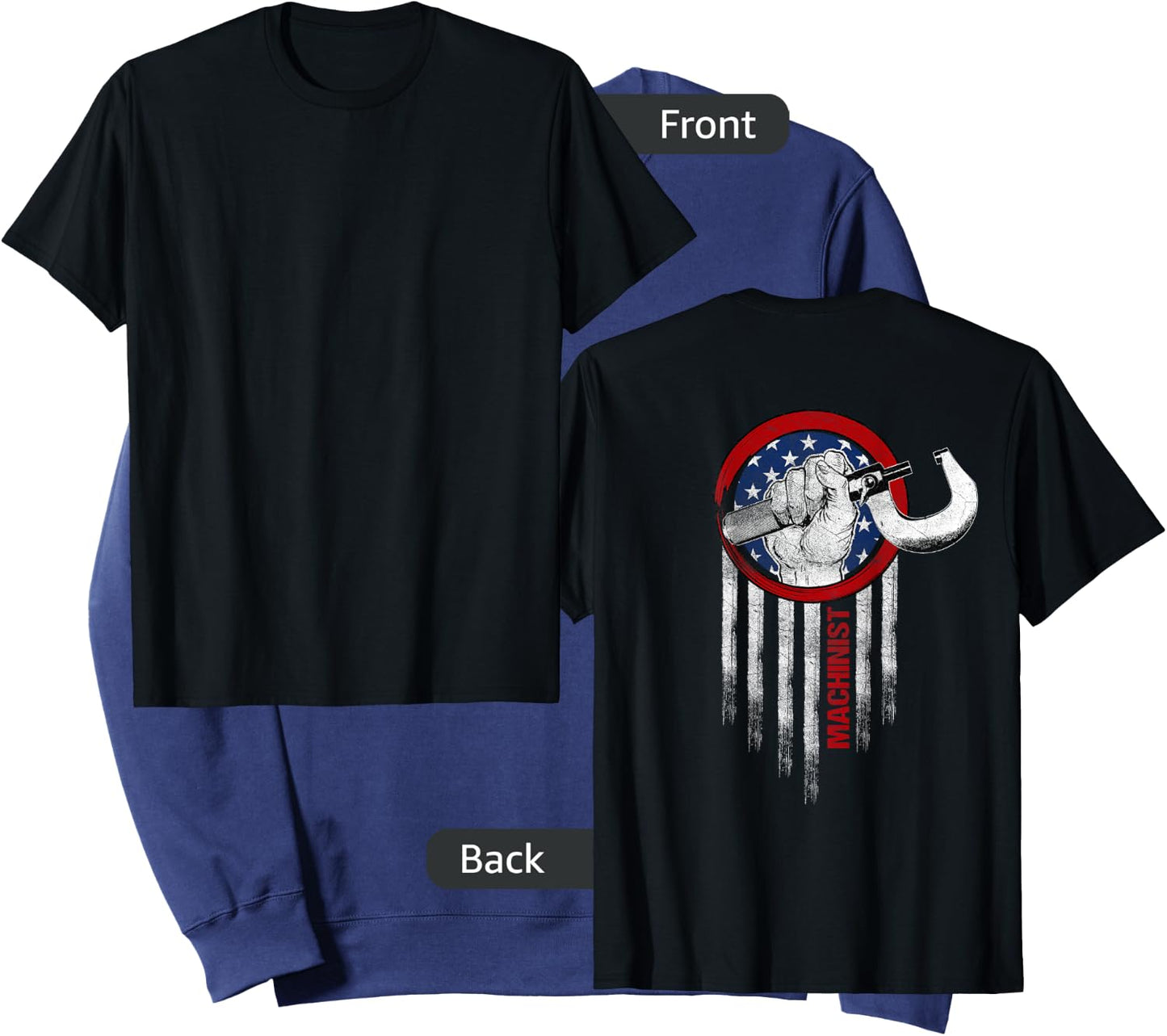 Machinist Gifts Design On Back Of Clothing Sweatshirt - Sweatshirt | Navy