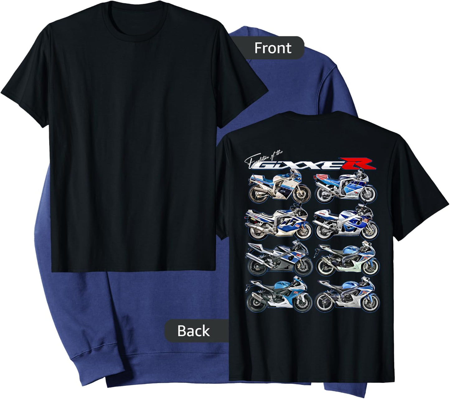 Gixxer, Evolution, GSXR, Road Racing, Motorcycle, Motorbike, Bike Sweatshirt - Sweatshirt | Navy