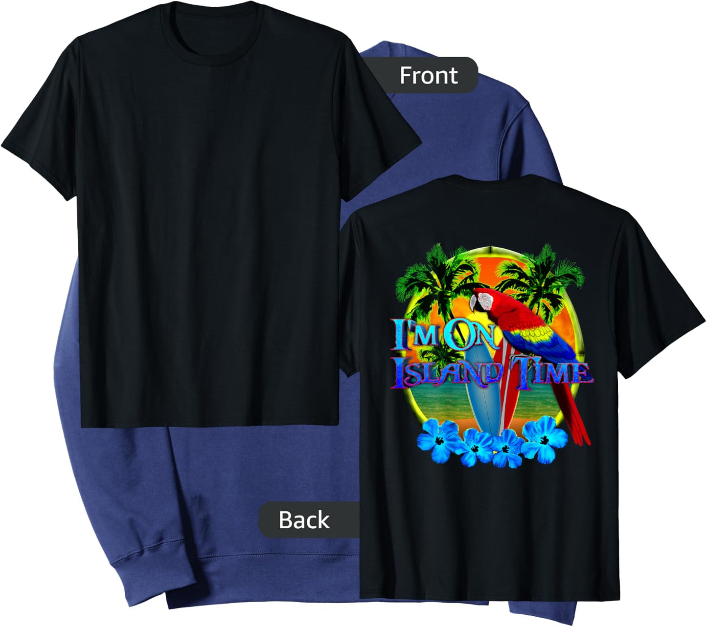 I'm On Island Time Tropical Beach Sweatshirt - Sweatshirt | Navy
