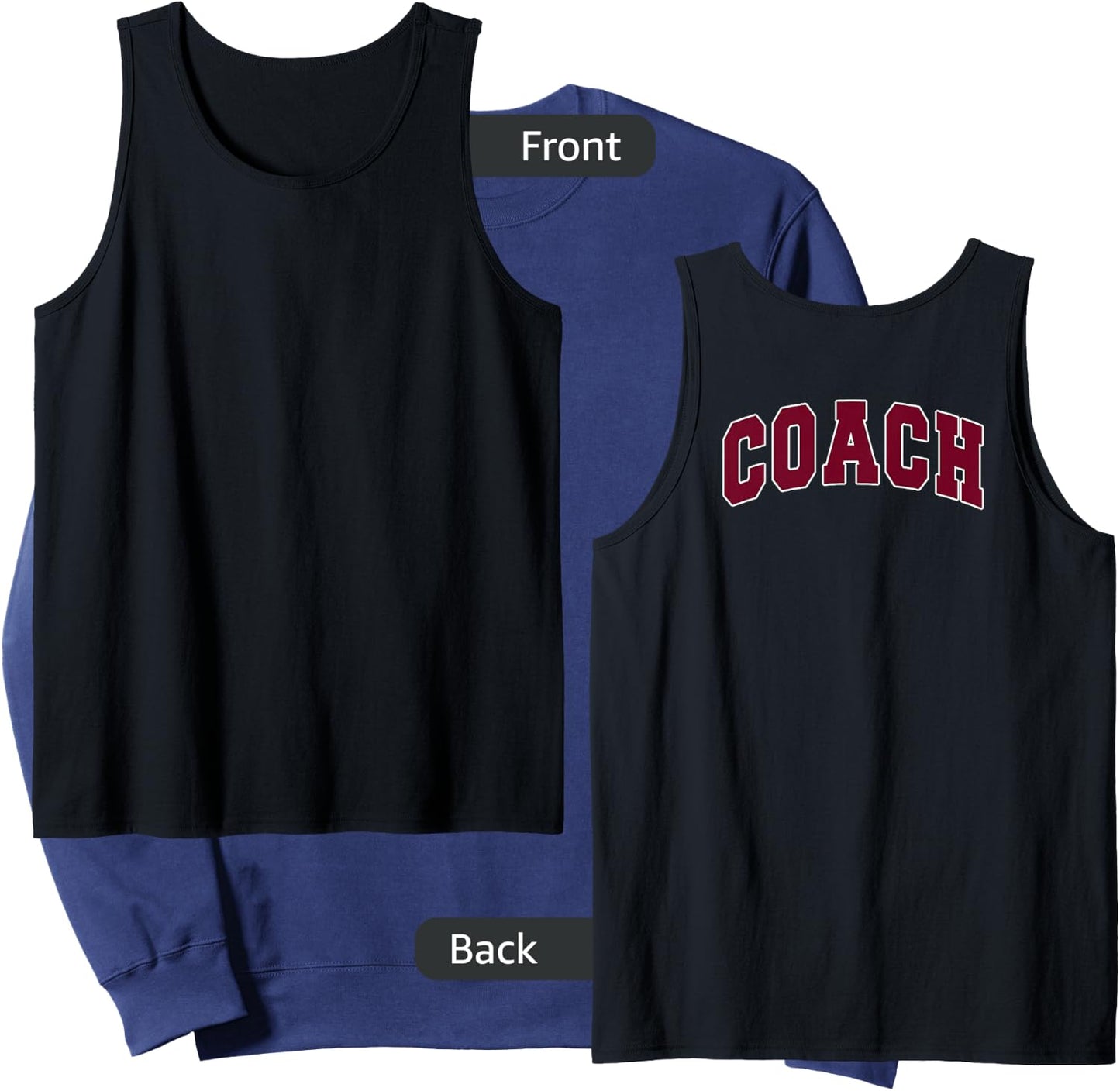 Coach Sports Trainer Vintage Varsity Team Red on the back Sweatshirt - Sweatshirt | Navy