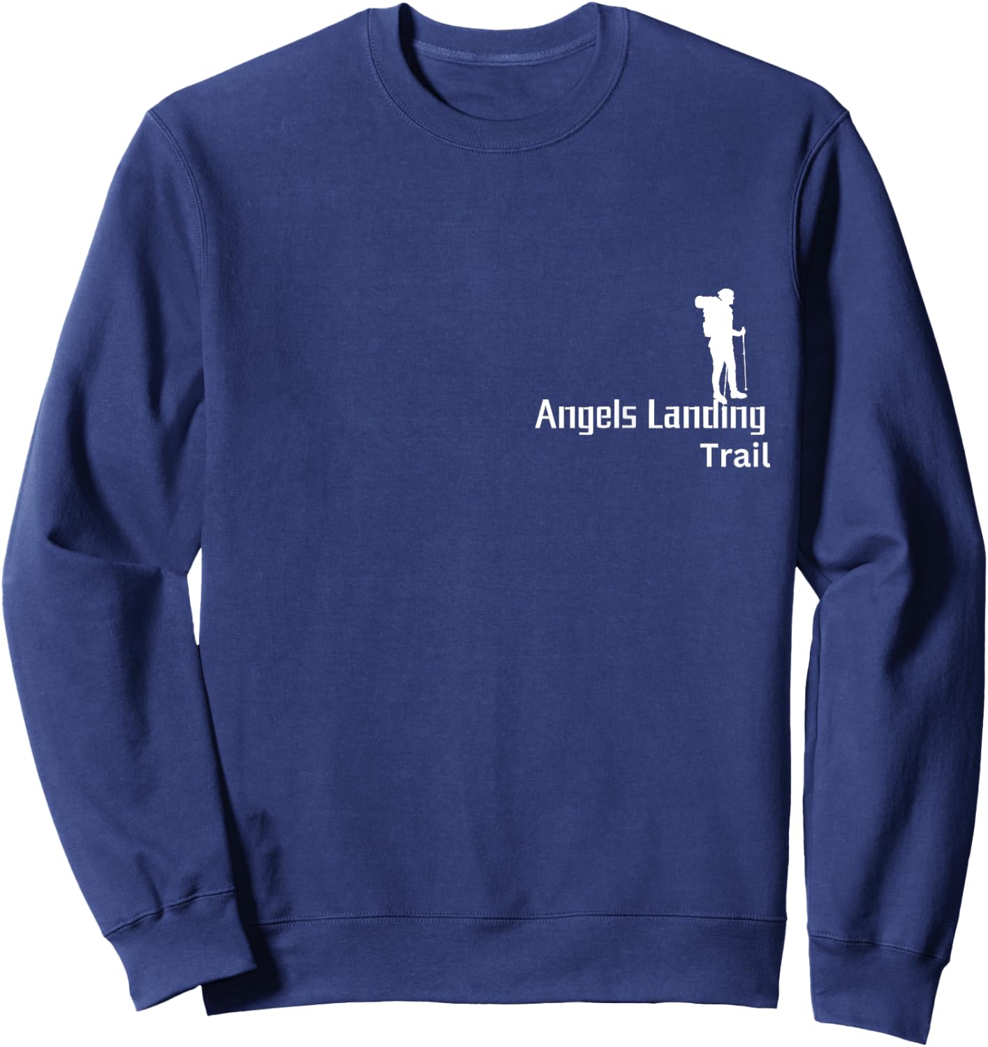 Angels Landing Trail, Mountain Adventurer, Nature Lover Sweatshirt - Sweatshirt | Navy