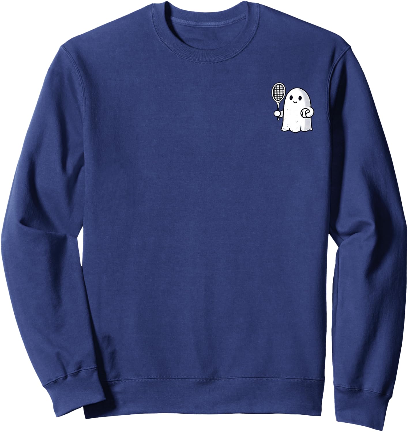 Funny Halloween Ghost Tennis My Boo Halloowen Men Women Sweatshirt - Sweatshirt | Navy