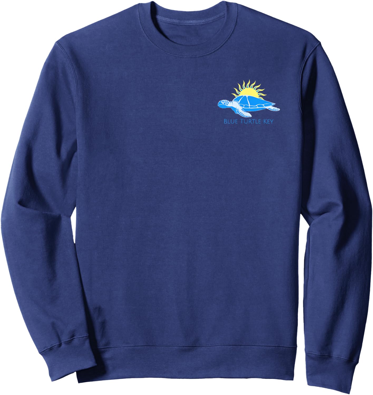 Florida Vacation Cute Manatees Sea Cow (2-Sided) Sweatshirt - Sweatshirt | Navy