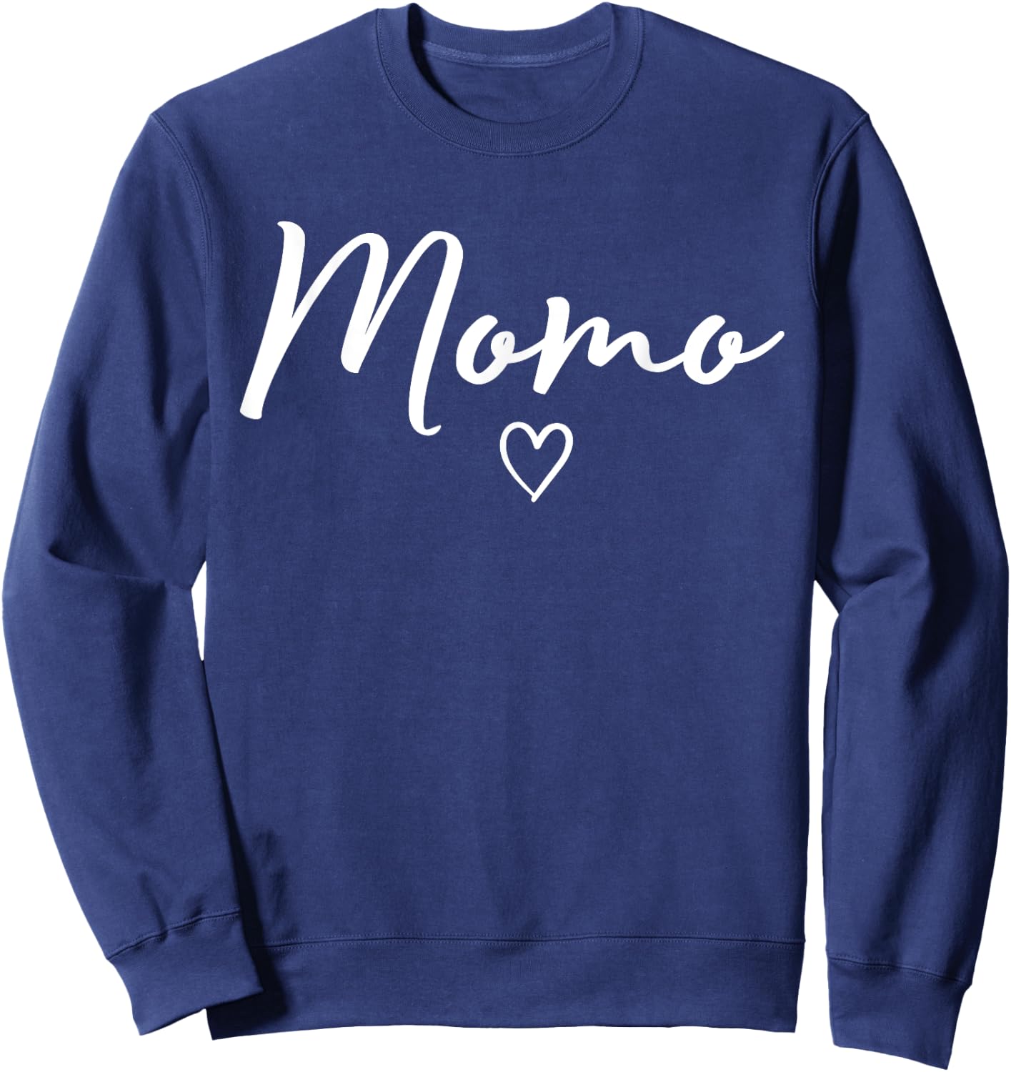 Momo Gifts Grandma Heart Mother's Day Momo Sweatshirt - Sweatshirt | Navy