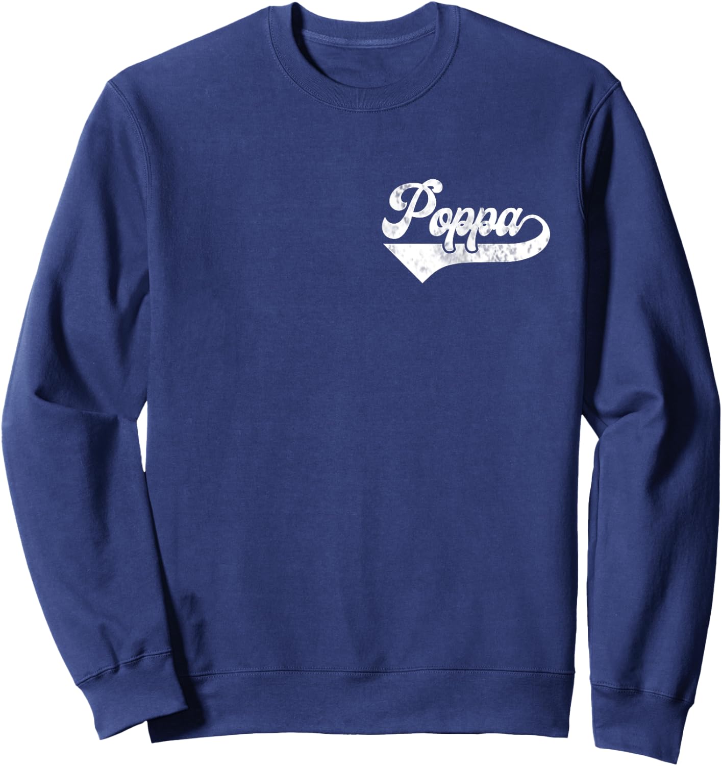 Poppa Vintage Retro Father's Day for Papa Grandpa Sweatshirt - Sweatshirt | Navy