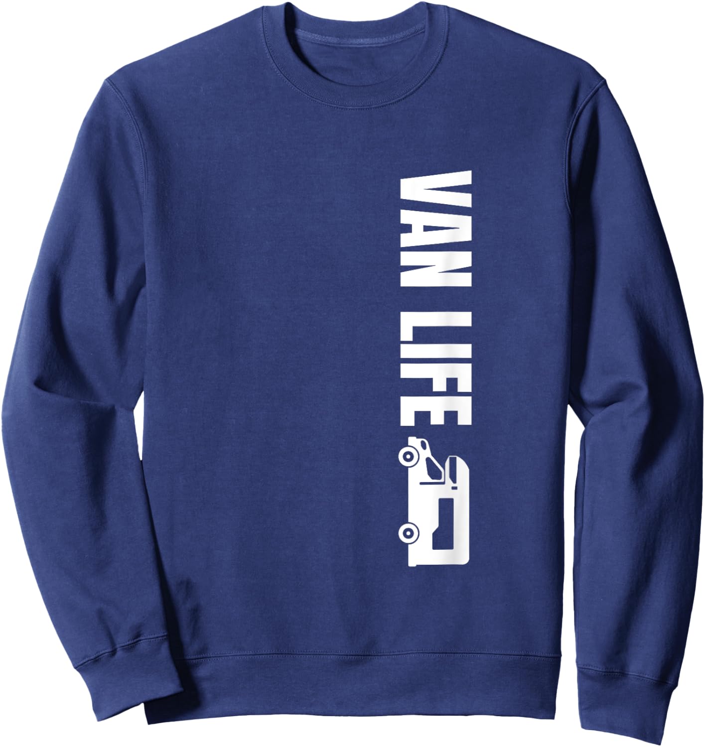 Vanlife Nomads Vintage Distressed Van Life Sweatshirt - Sweatshirt | Navy