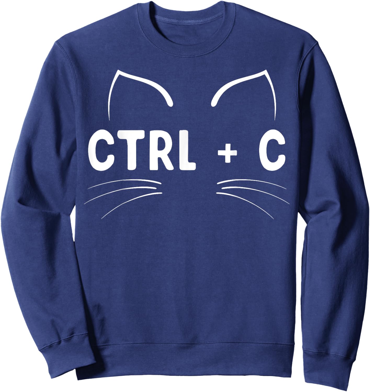 Copy Cat Halloween Costume for Cat Lover Pet Owner Couples Sweatshirt - Sweatshirt | Navy