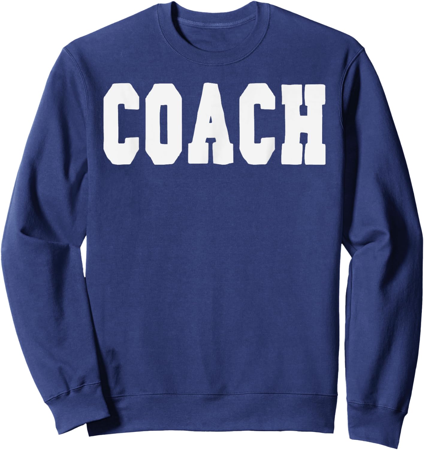 Coach Bold Lettering Halloween Costume Dress Up Sweatshirt - Sweatshirt | Navy