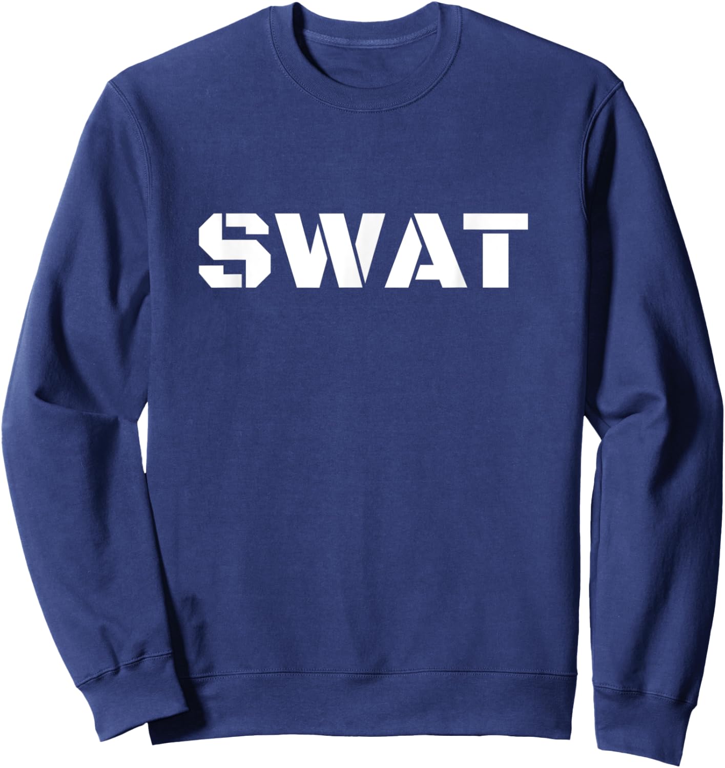 Lazy Halloween Costume Shirt SWAT Police Sweatshirt - Sweatshirt | Navy