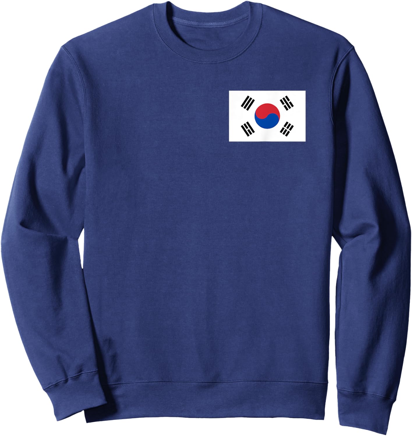 Korean Flag of South Korea Sweatshirt - Sweatshirt | Navy