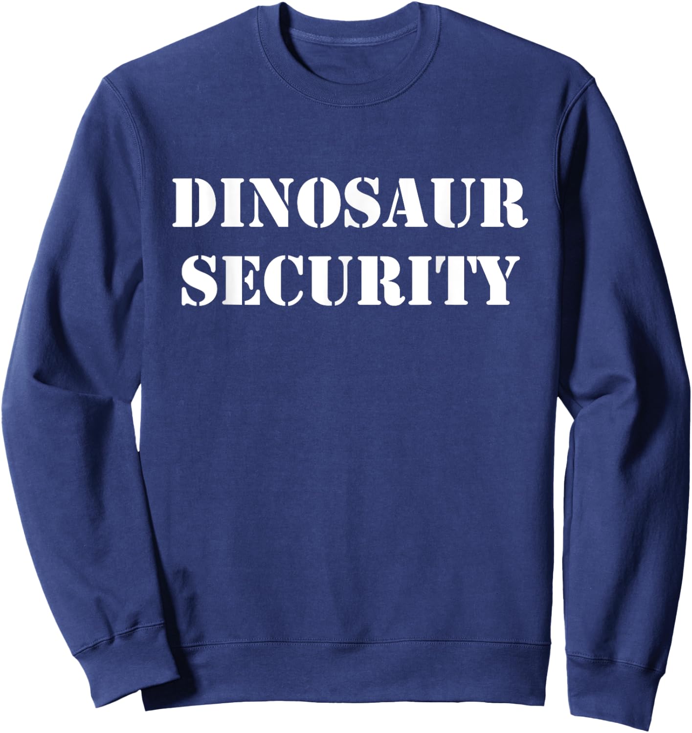 Funny Dinosaur Security Halloween Chaperone Costume Party Sweatshirt - Sweatshirt | Navy