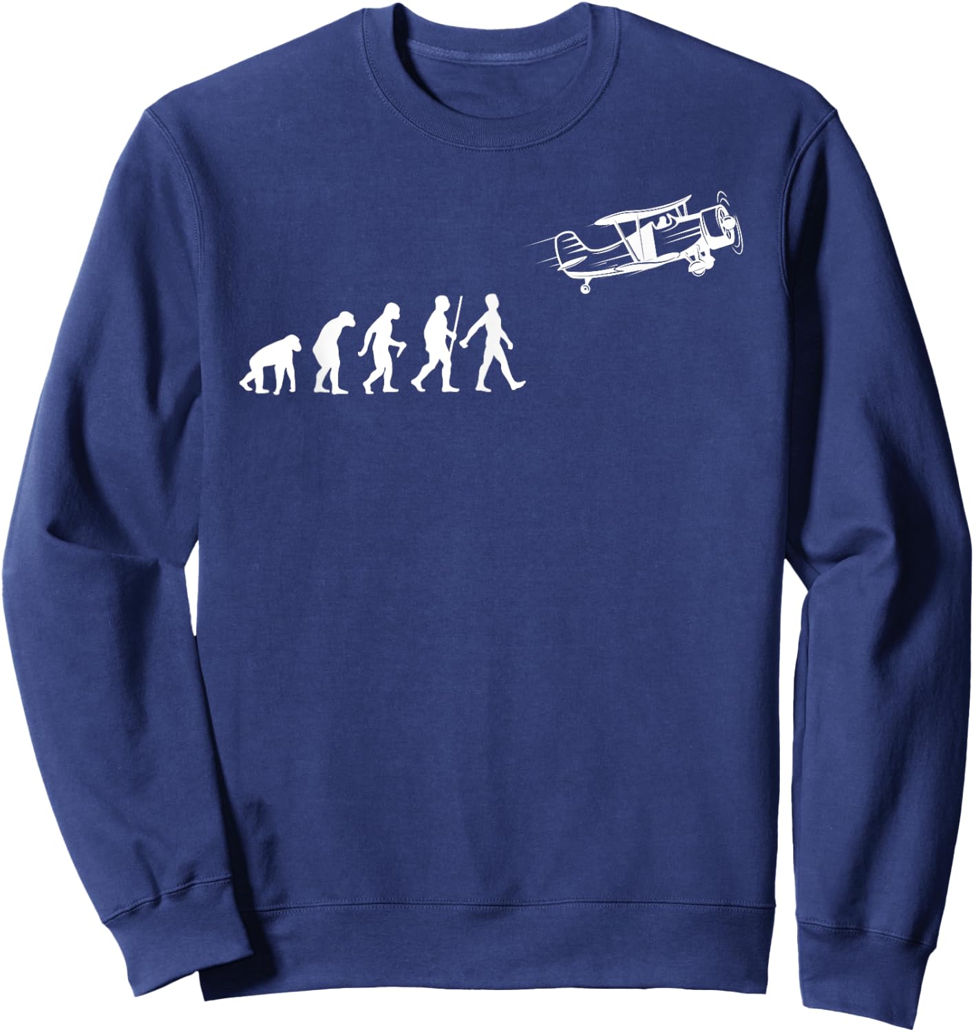 Funny Pilot Art Women Airplane Pilot Aviation Lovers Sweatshirt - Sweatshirt | Navy