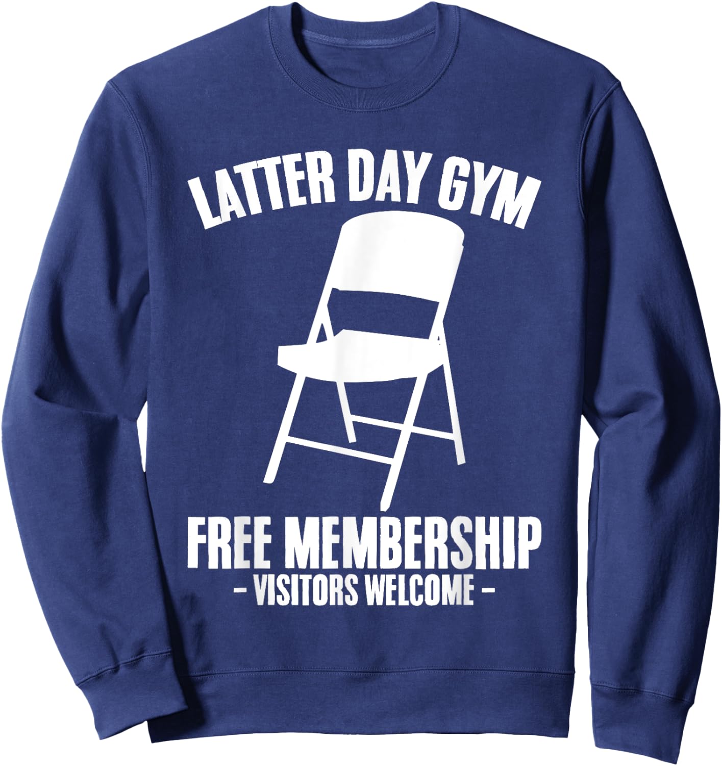 Funny Mormon Gym Missionary Sister Elders LDS Missionaries Sweatshirt - Sweatshirt | Navy