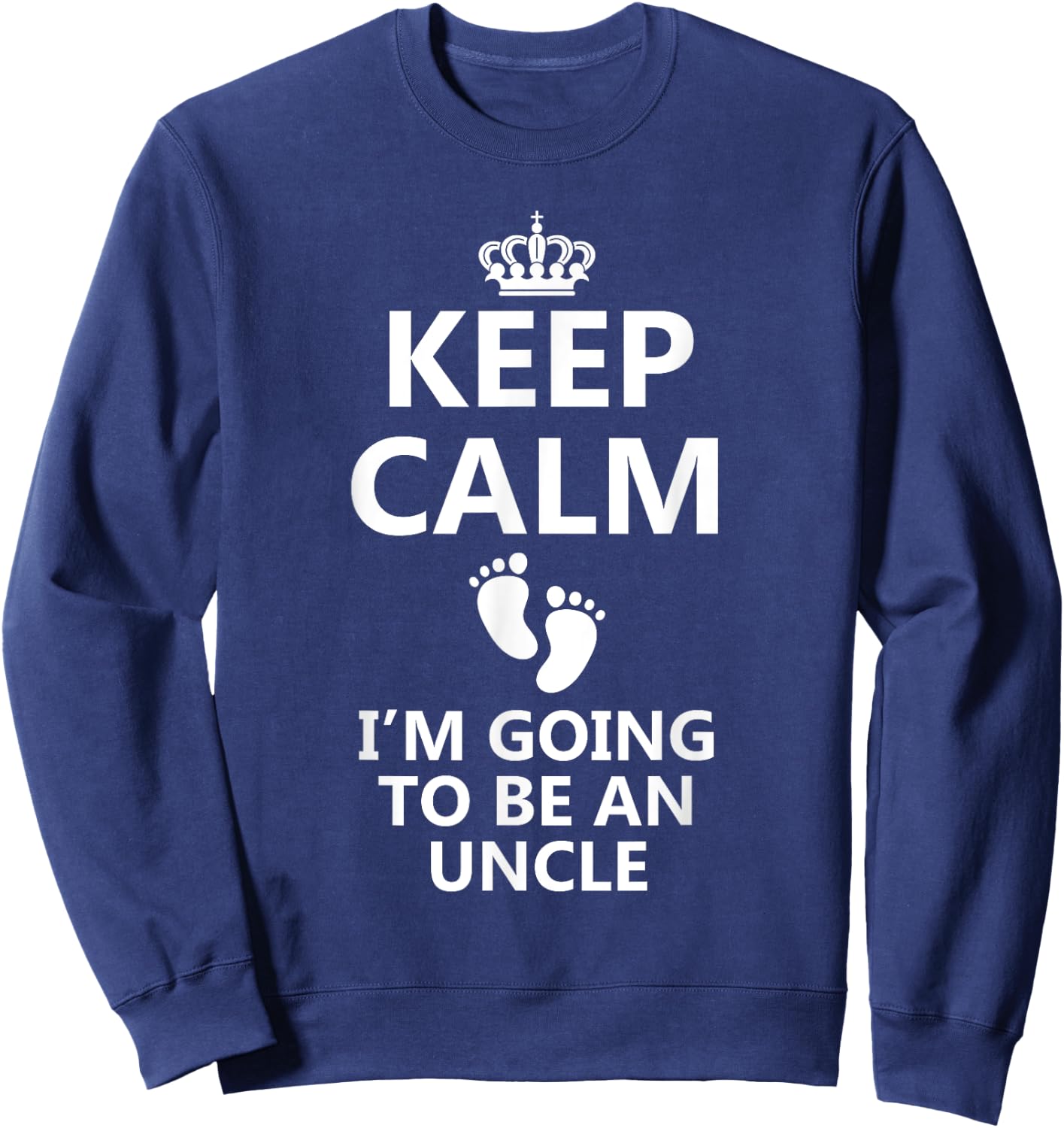 Best Uncle Art Dad Pregnancy Reveal New Uncle To Be Sweatshirt - Sweatshirt | Navy