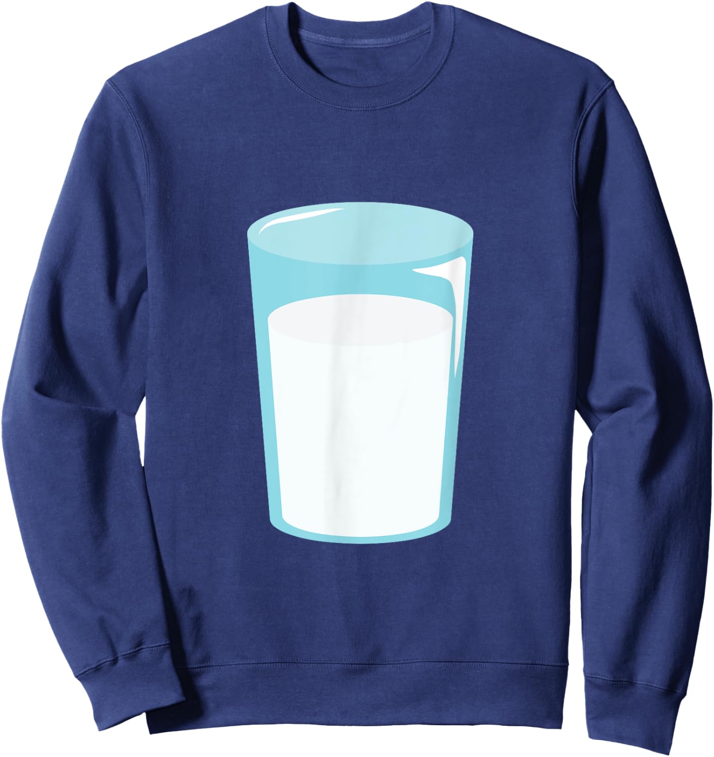 Glass of Milk Funny Halloween Couple Costume Sweatshirt - Sweatshirt | Navy
