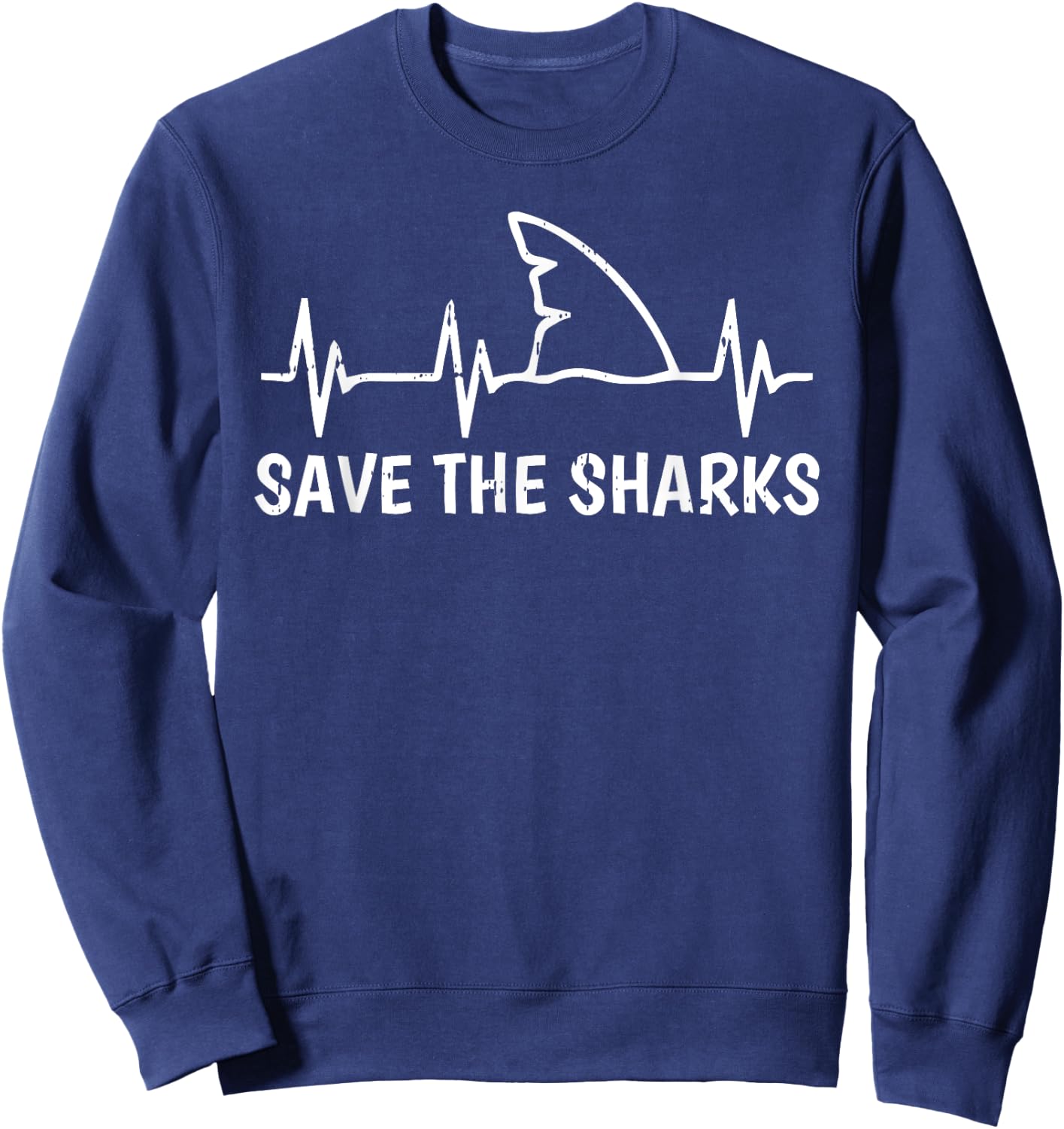Save The Shark Ocean Sea Animal Men Women Kids Sweatshirt - Sweatshirt | Navy
