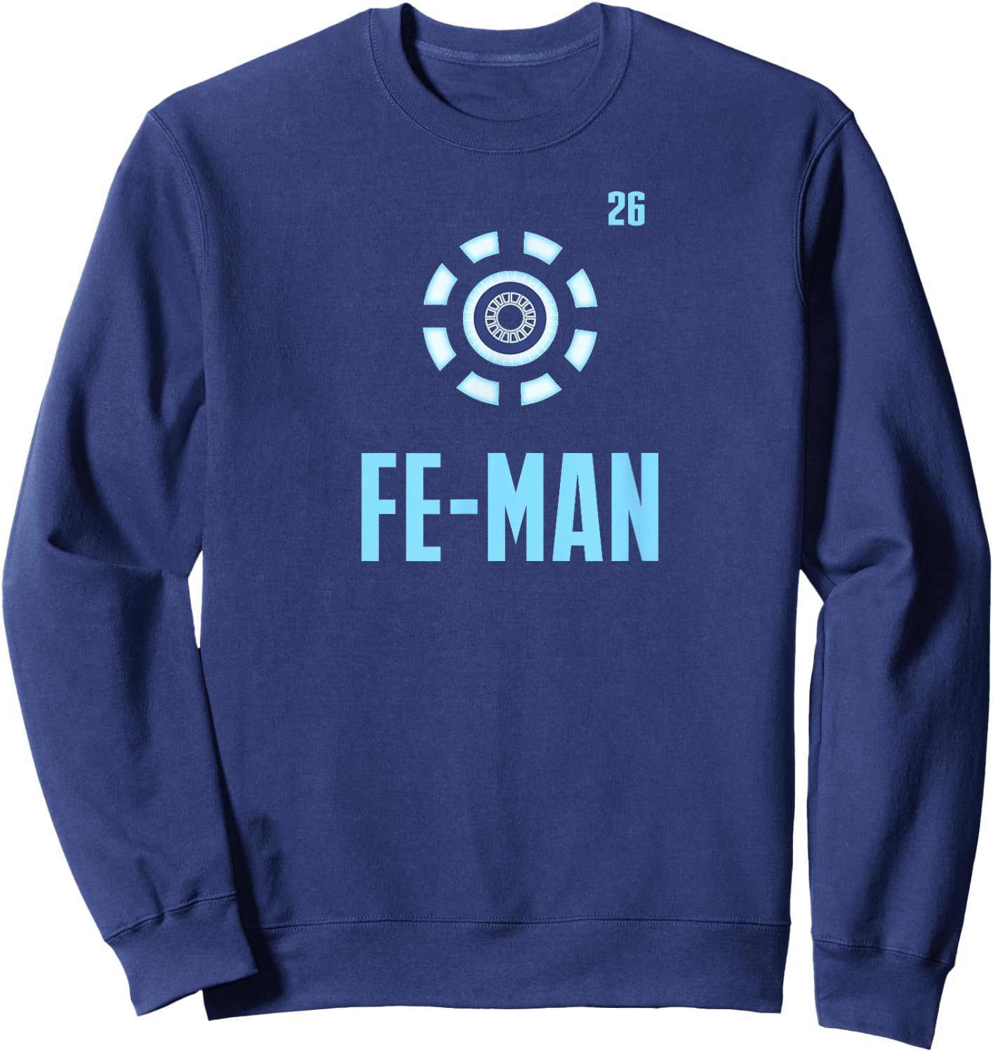 Fe Man Iron Man Funny Science Chemistry Sweatshirt - Sweatshirt | Navy