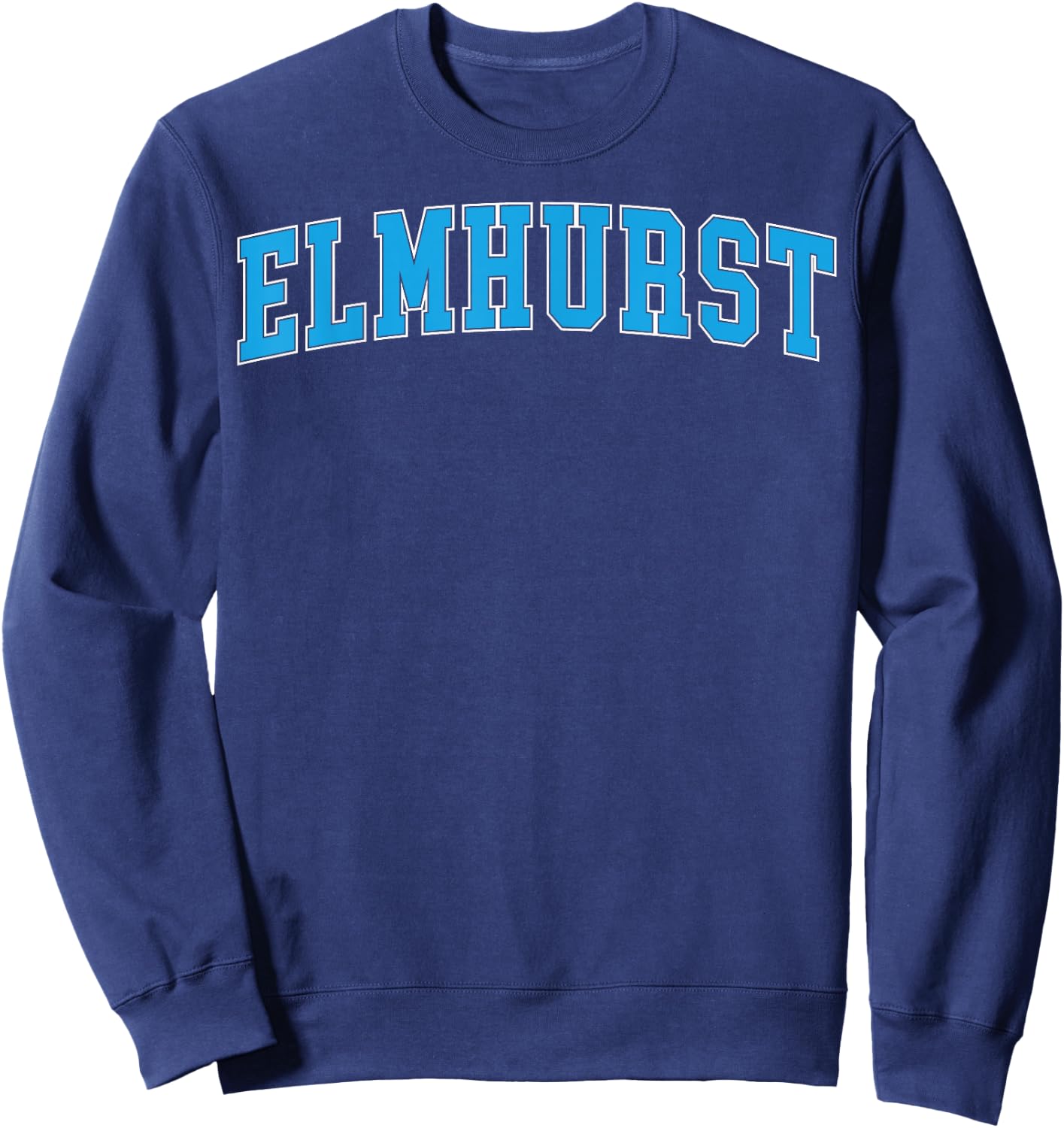 Retro Personalized Elmhurst Name Arch Retro Men Women Sweatshirt - Sweatshirt | Navy