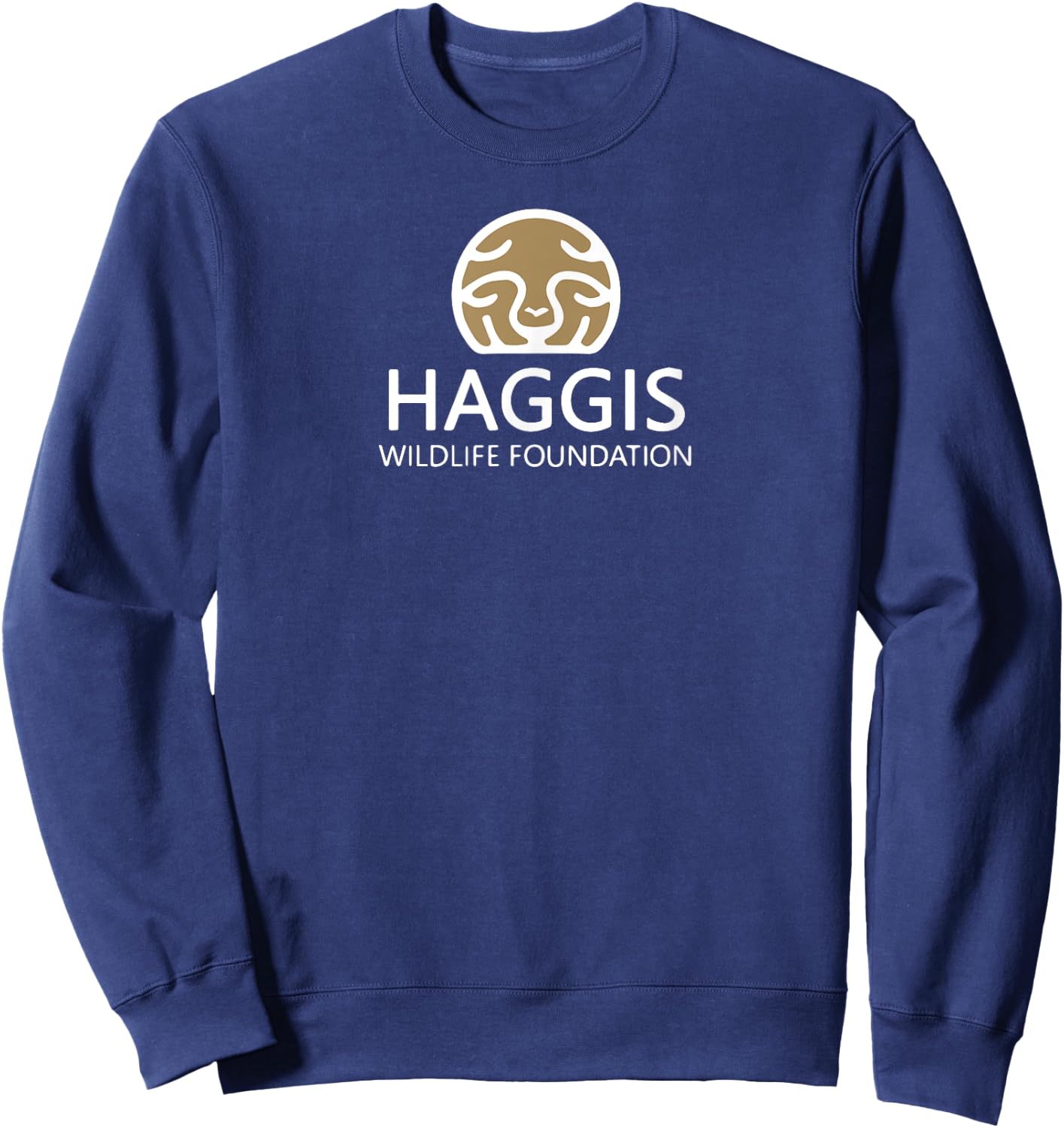 Haggis Wildlife Foundation Logo Gold Sweatshirt - Sweatshirt | Navy