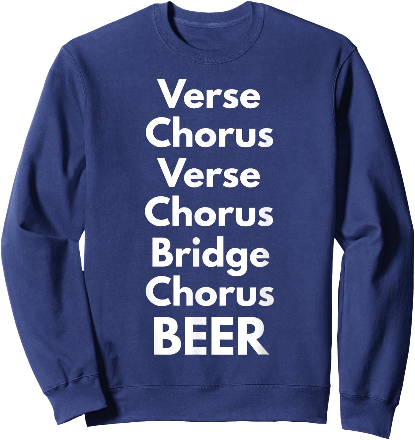 Verse Chorus Bridge Beer Sweatshirt - Sweatshirt | Navy