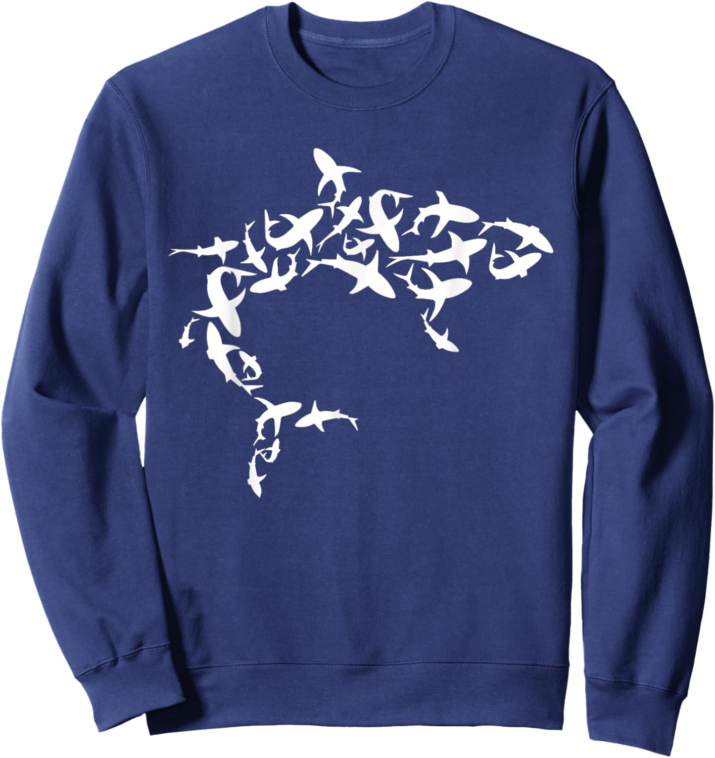 Great White Shark Lover Marine Biology Animal Science Sweatshirt - Sweatshirt | Navy