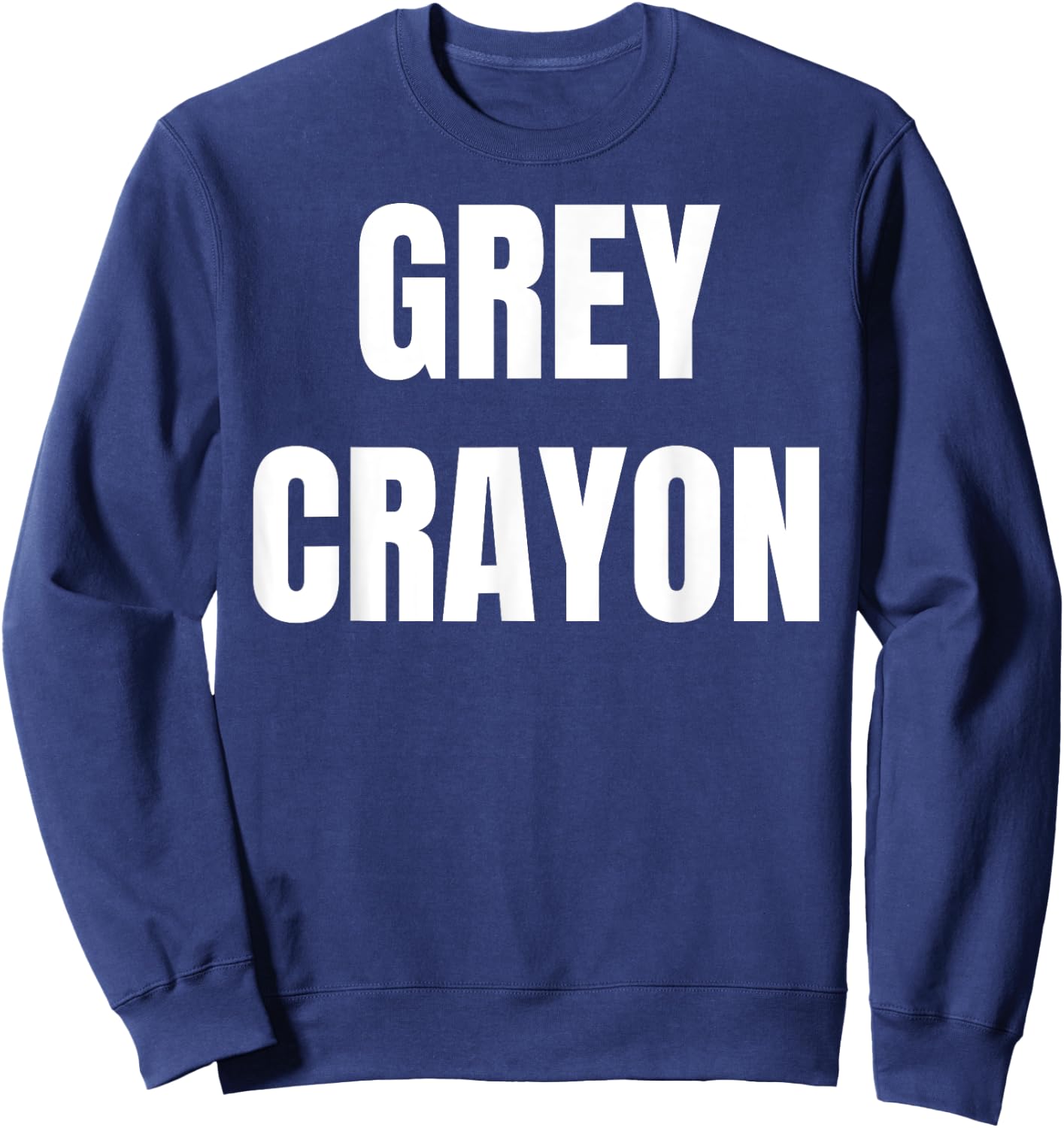 Grey Crayon Box Funny Group Crayon Costume Sweatshirt - Sweatshirt | Navy