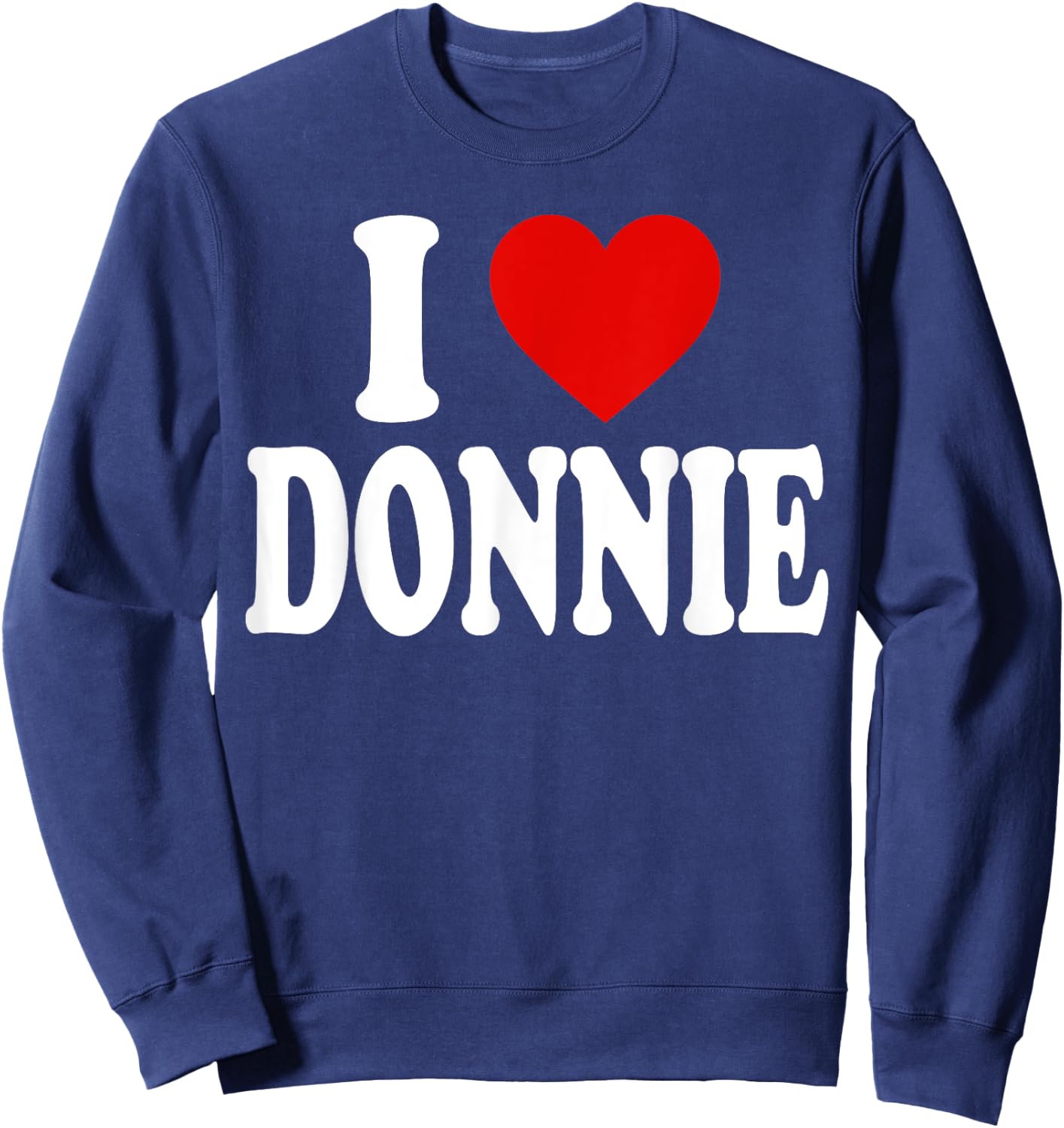 I Heart Love Donnie Sweatshirt - Sweatshirt | Navy
