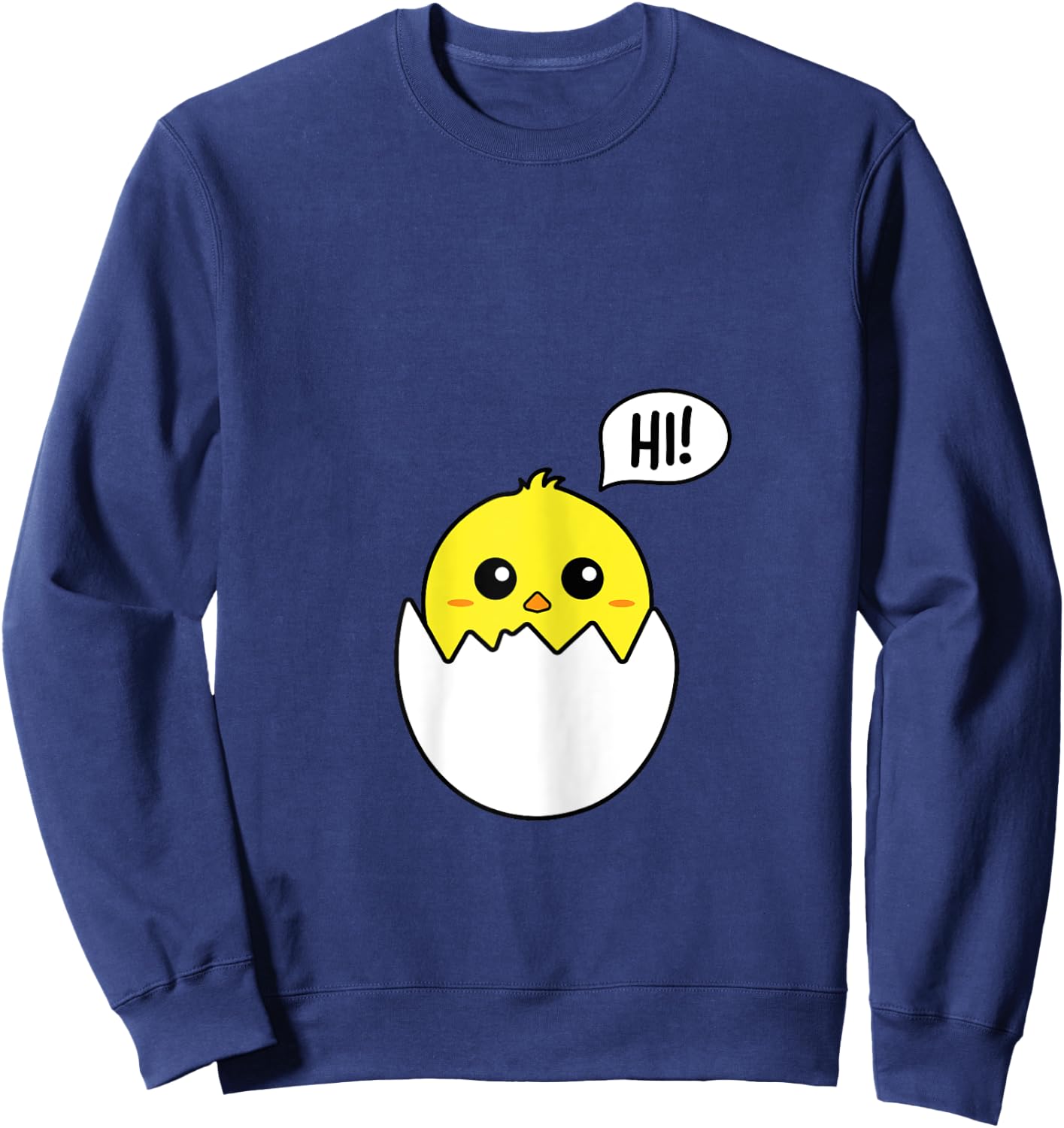 Pregnancy Announcement | Cute Baby Chicken forEaster Sweatshirt - Sweatshirt | Navy