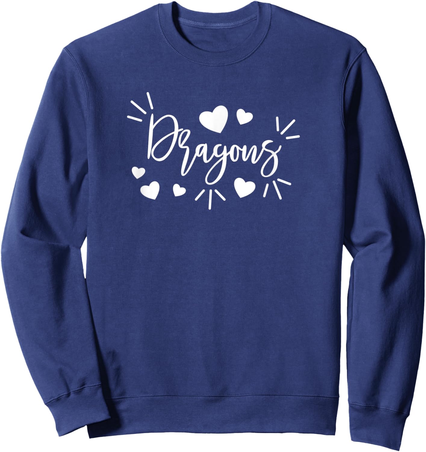 AS Dragons sports team mascot Sweatshirt - Sweatshirt | Navy