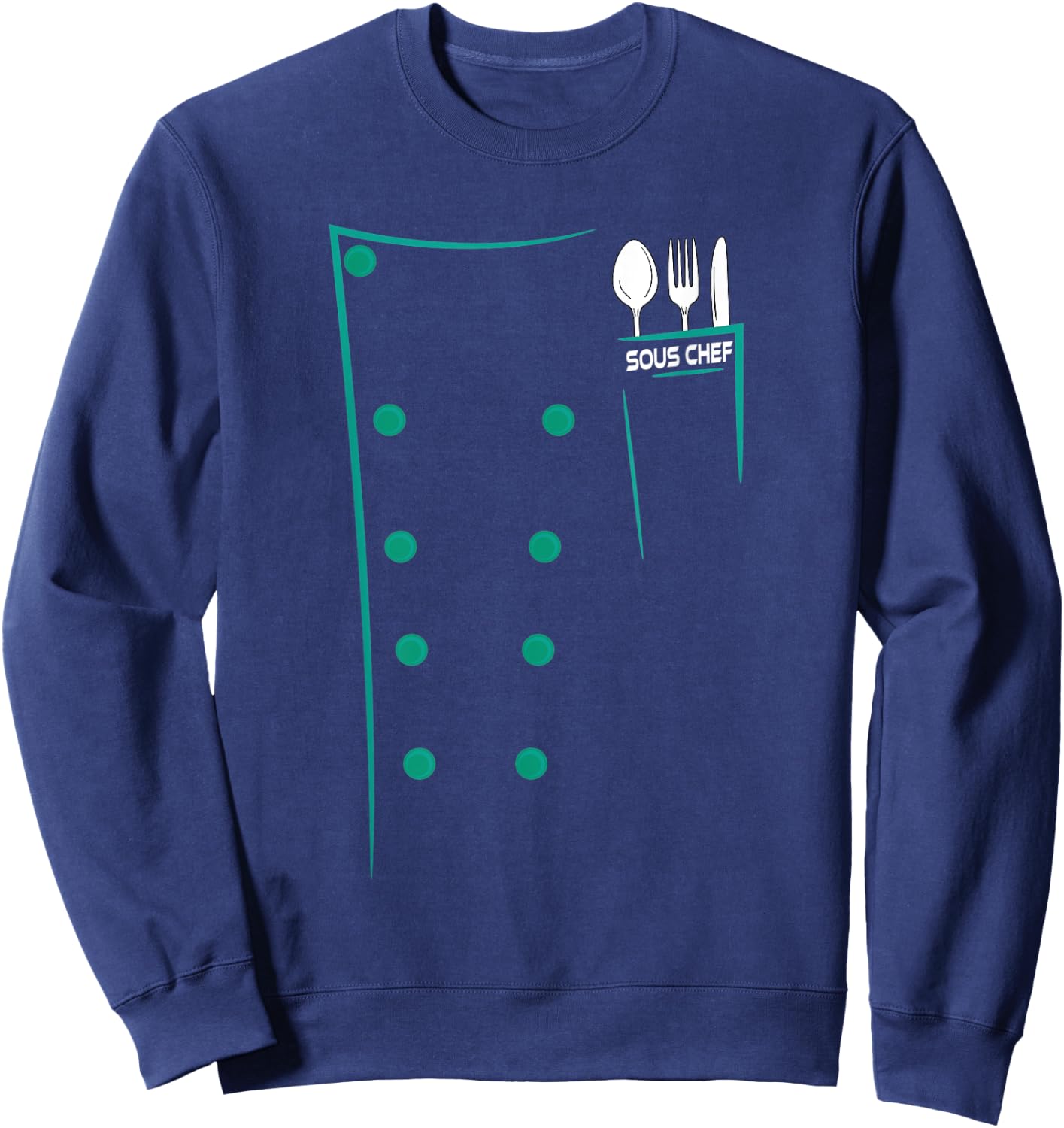 Sous Chef Culinary Utensils Design Outfit Sweatshirt - Sweatshirt | Navy
