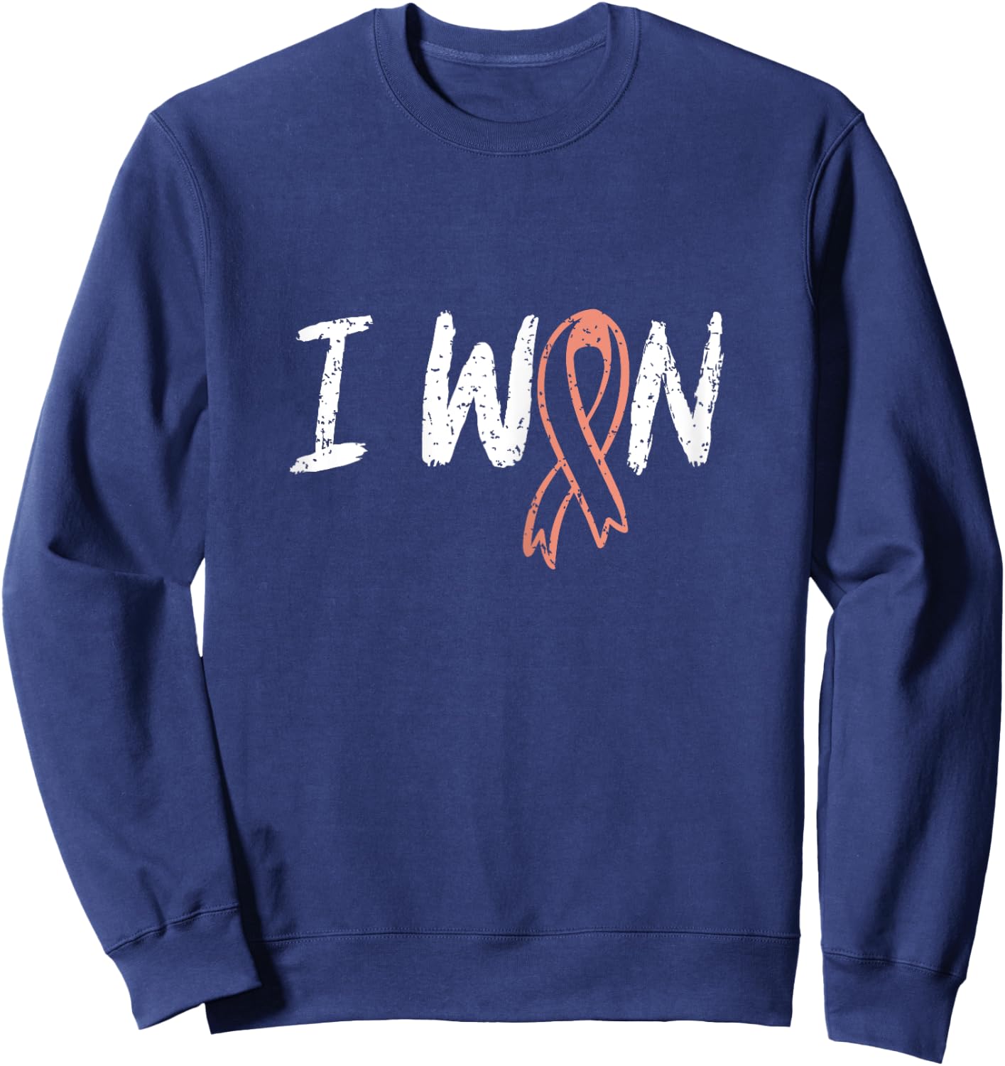 Uterine Cancer Survivor - I Won Uterine Cancer Awareness Sweatshirt - Sweatshirt | Navy