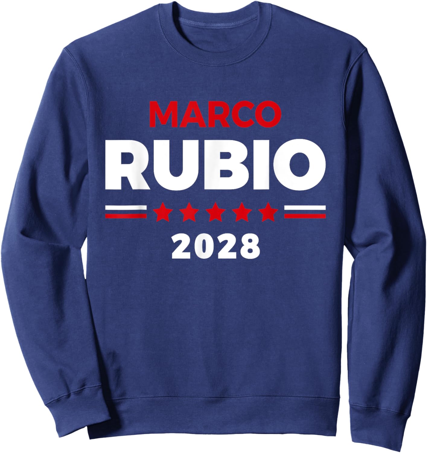 Marco Rubio 2028 Rubio 2028 Retro Election Vintage Sweatshirt - Sweatshirt | Navy