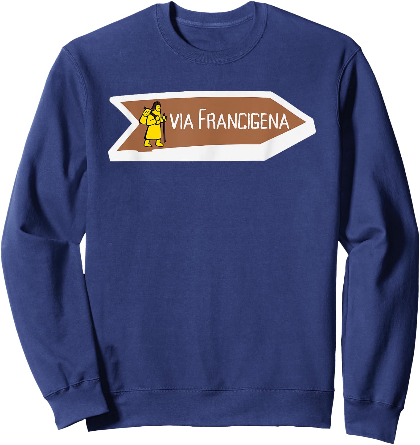 Via-Francigena Pilgrim Keepsake Sweatshirt - Sweatshirt | Navy