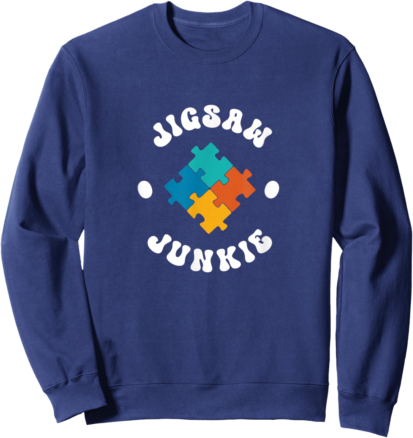 Jigsaw Junkie Sweatshirt - Sweatshirt | Navy