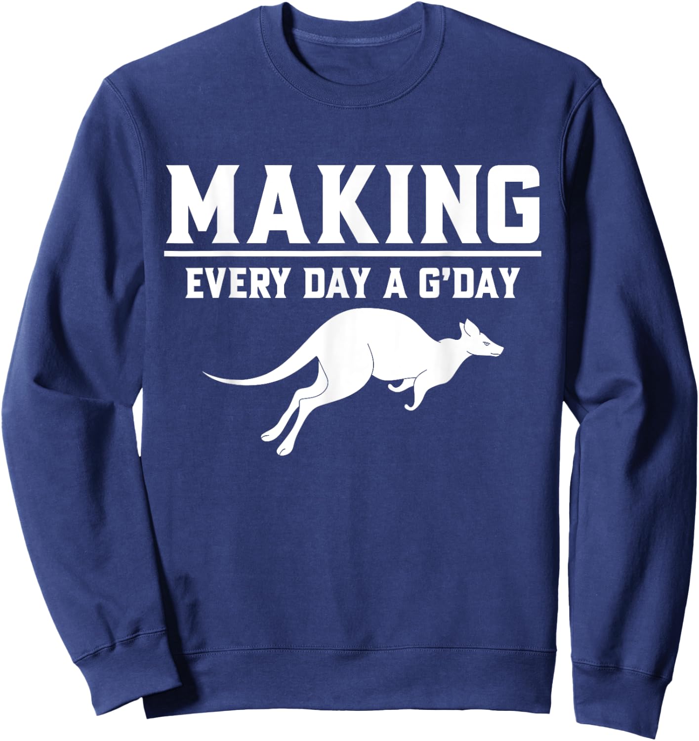 Making Every Day a G’day Kangoroo Sweatshirt - Sweatshirt | Navy