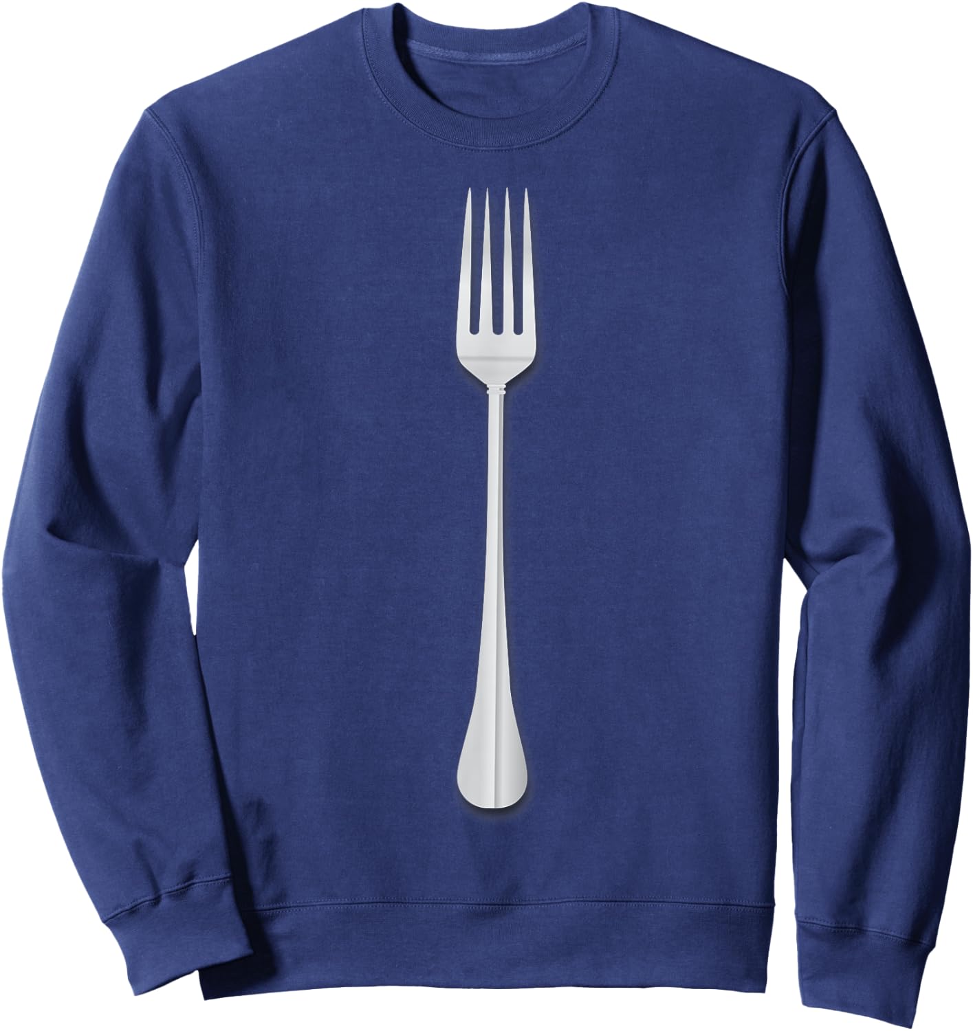 Funny Halloween Party Fork Costume Couple Matching Sweatshirt - Sweatshirt | Navy