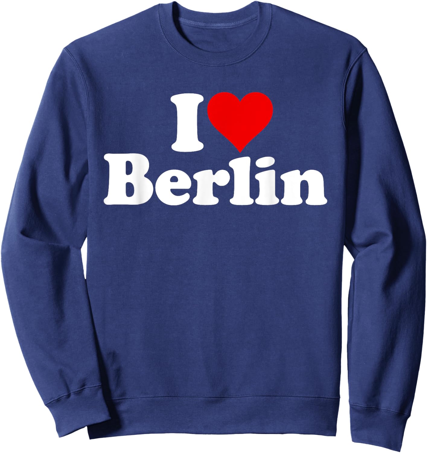 I Love Heart Berlin Germany Sweatshirt - Sweatshirt | Navy
