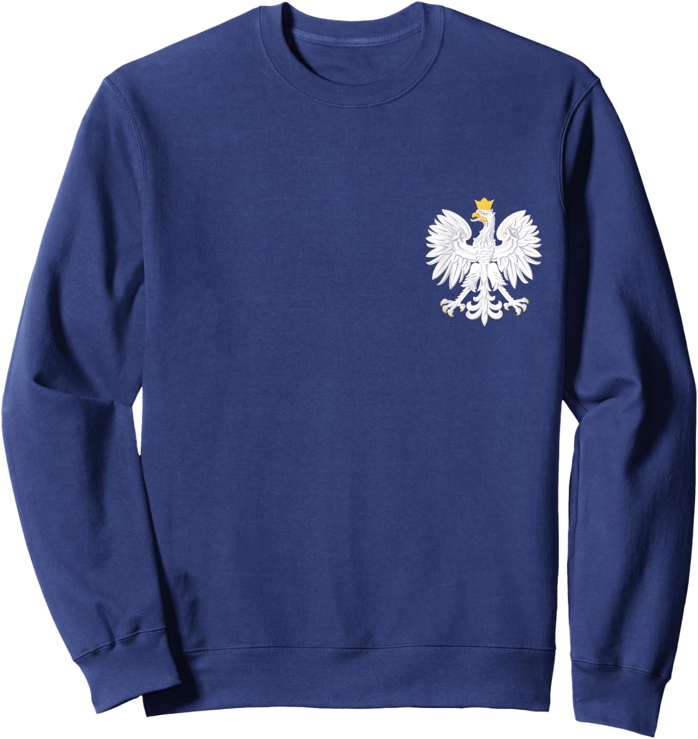 Poland Flag Pride Eagle Polish Roots Polska Sweatshirt - Sweatshirt | Navy
