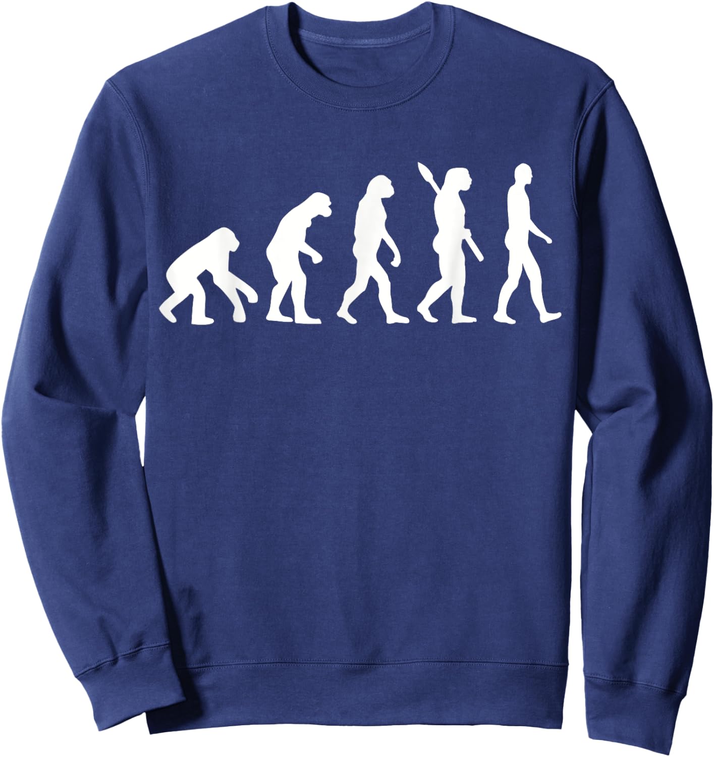 Human evolution Sweatshirt - Sweatshirt | Navy
