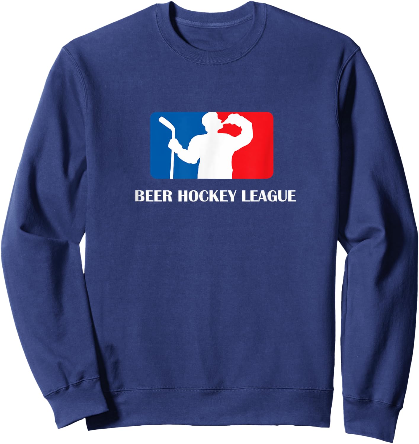 Beer Hockey League Adults Sweatshirt - Sweatshirt | Navy