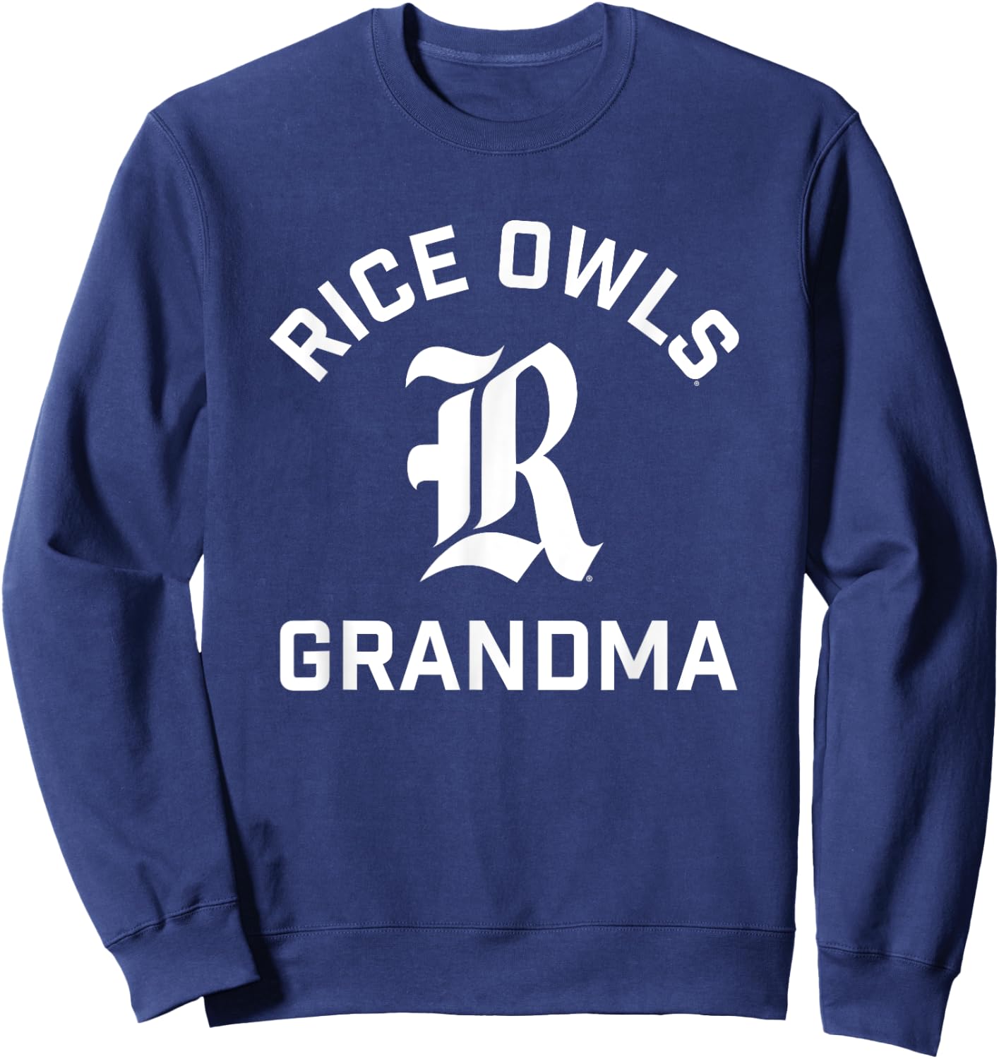 Rice University Owls Arched Grandma Sweatshirt - Sweatshirt | Navy